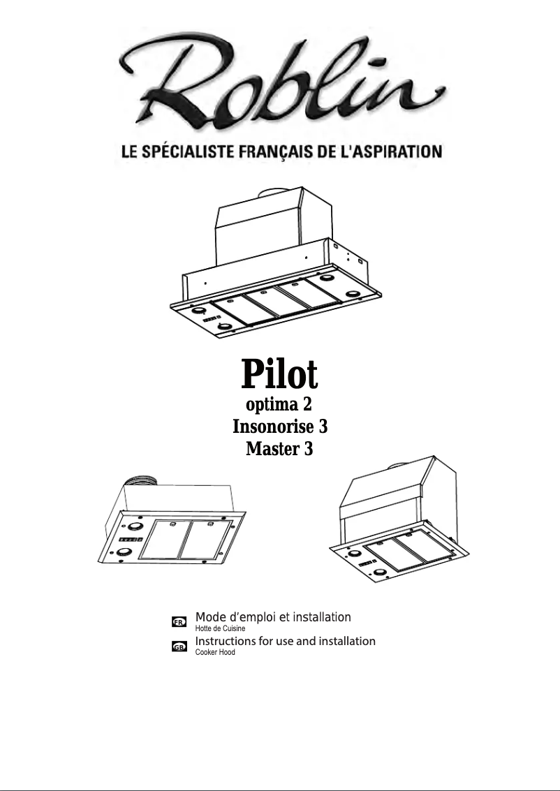 Page n°1 - Manuel utilisateur Roblin Pilot Optima