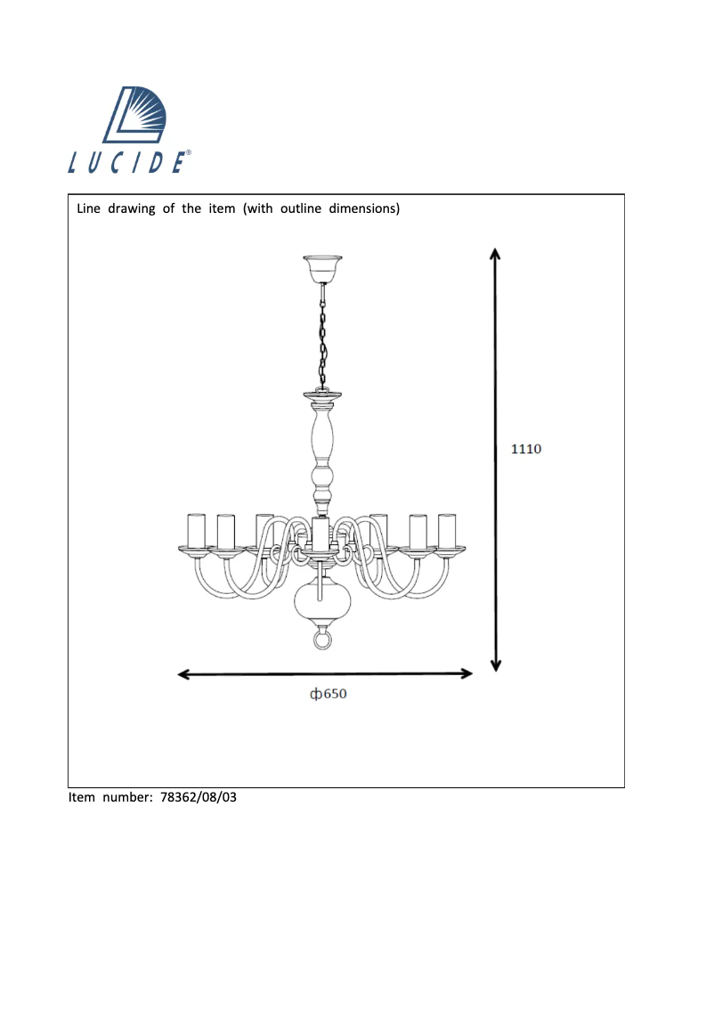Page n°1 - Manuel utilisateur Lucide Barrocco 78362/08/03
