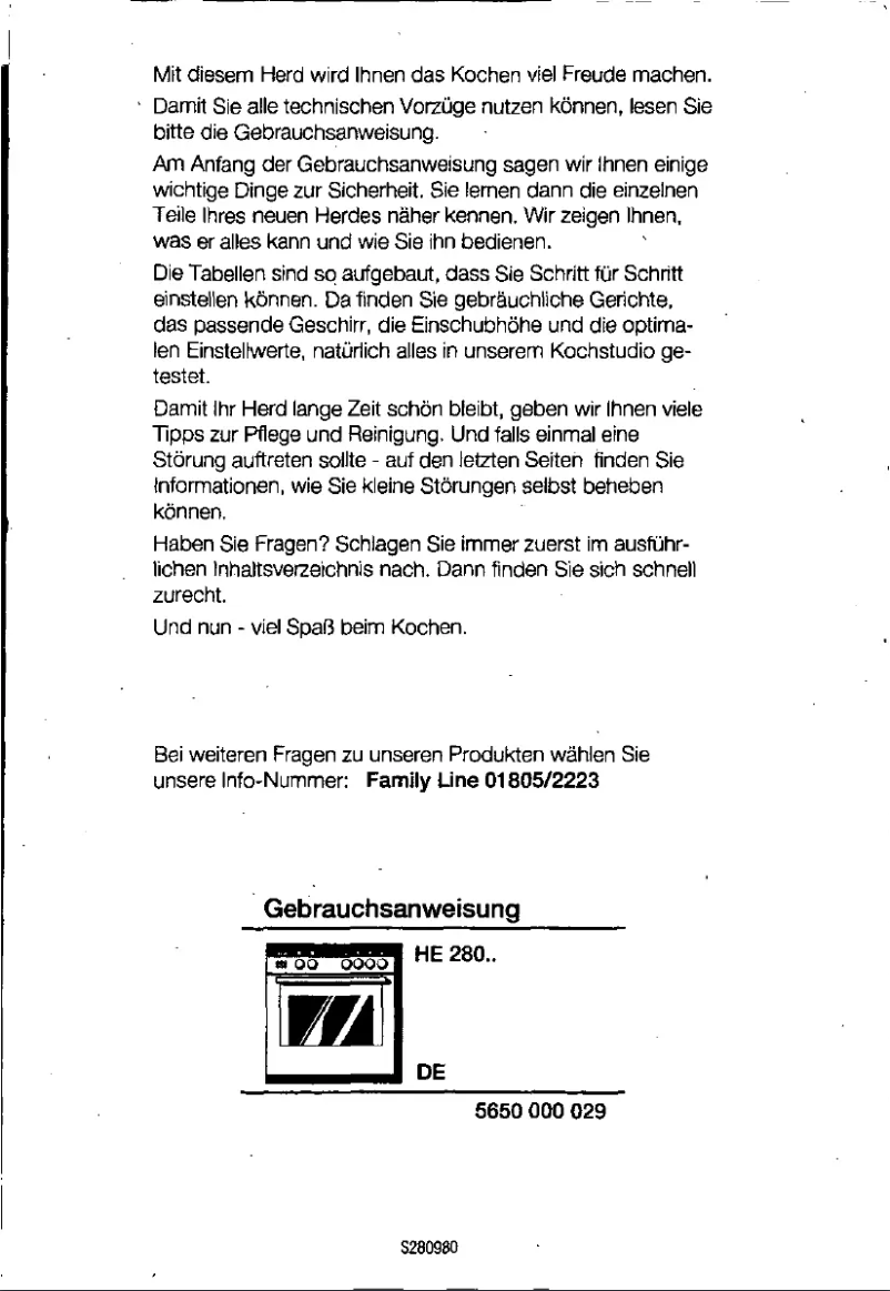 Page 1 de la notice Manuel utilisateur Siemens HE28054