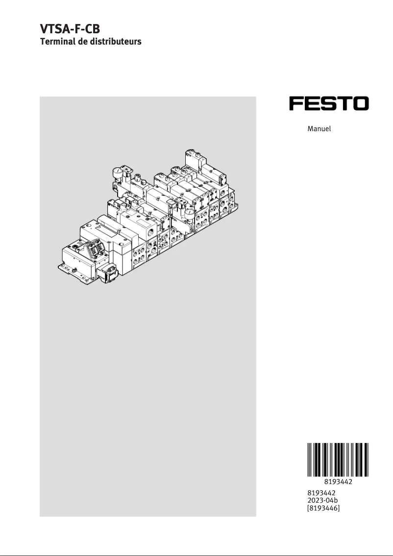 Page n°1 - Manuel utilisateur Festo VTSA-F-CB