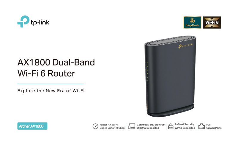 Página 1 del manual Ficha técnica TP-Link Archer AX1800