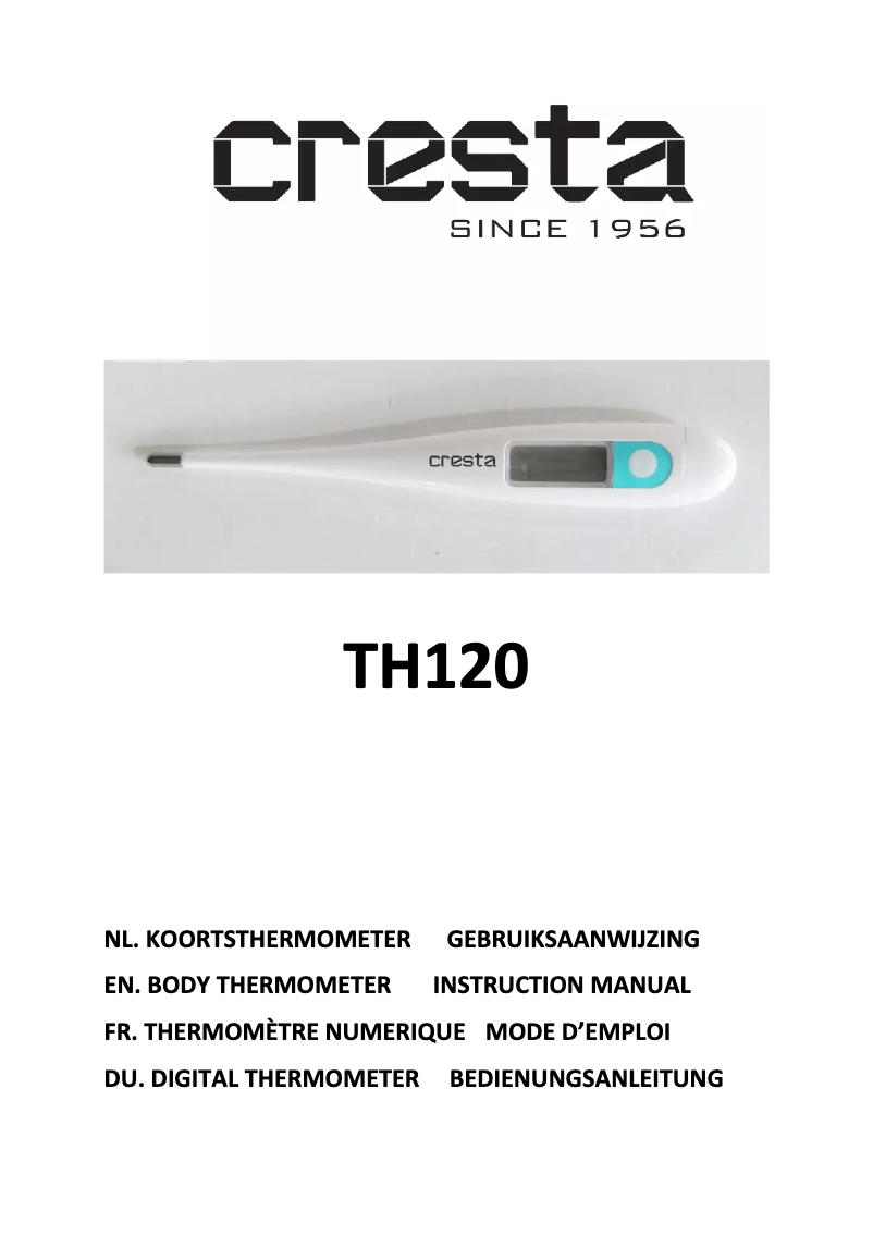 Imagen de la primera página del manual del dispositivo TH120