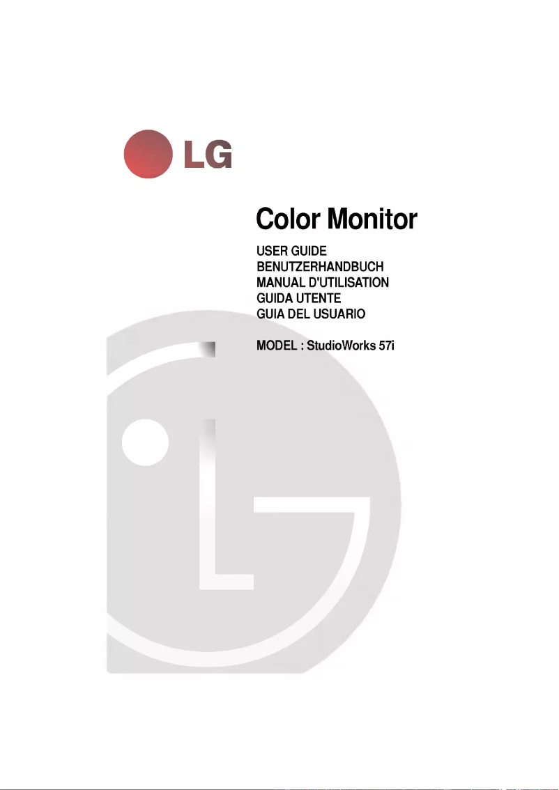 Page n°1 - Manuel utilisateur LG StudioWorks 57i
