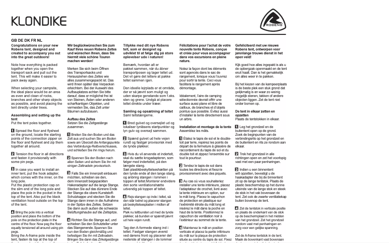 Página 1 del manual Manual de usuario Robens Klondike