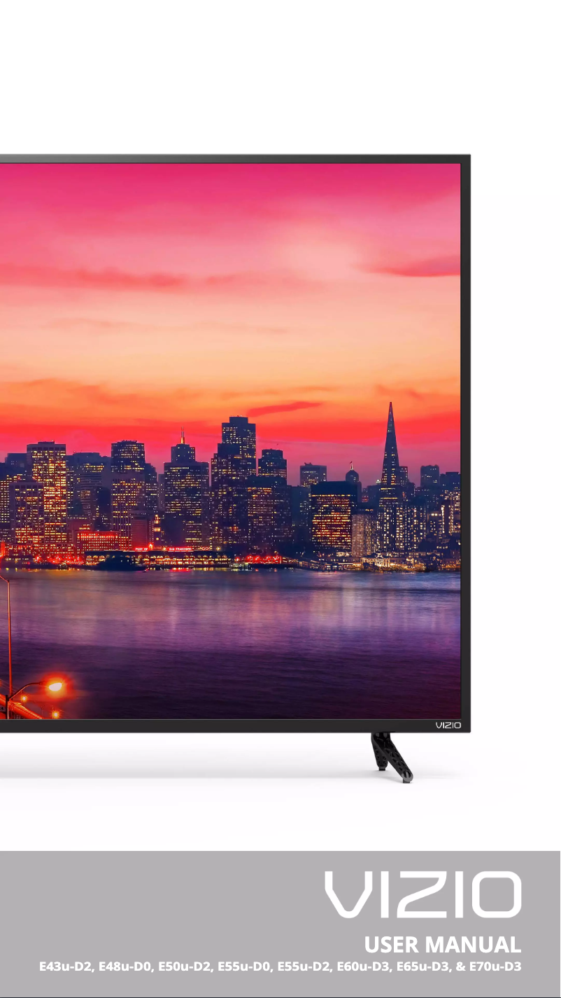 Page 1 de la notice Manuel utilisateur VIZIO E70U-D3