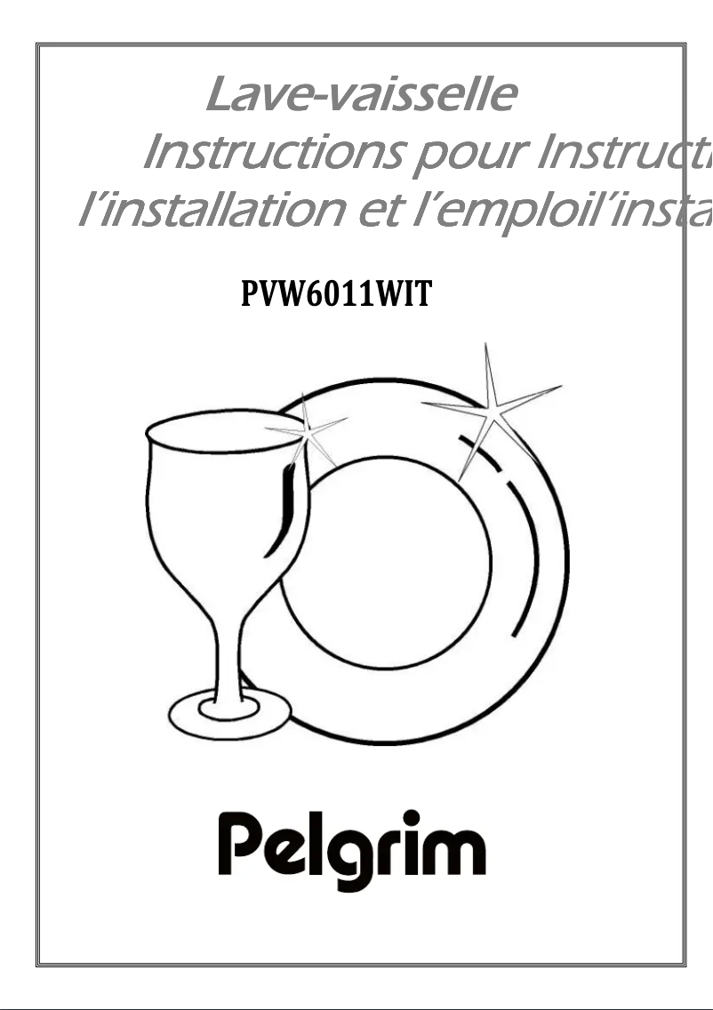 Page 1 de la notice Manuel utilisateur Pelgrim PVW6011