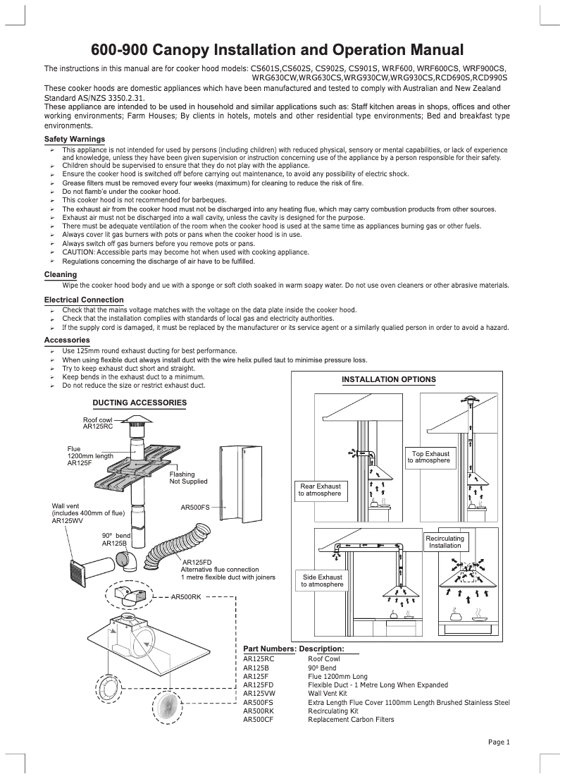 Imagen de la primera página del manual del dispositivo CS902S