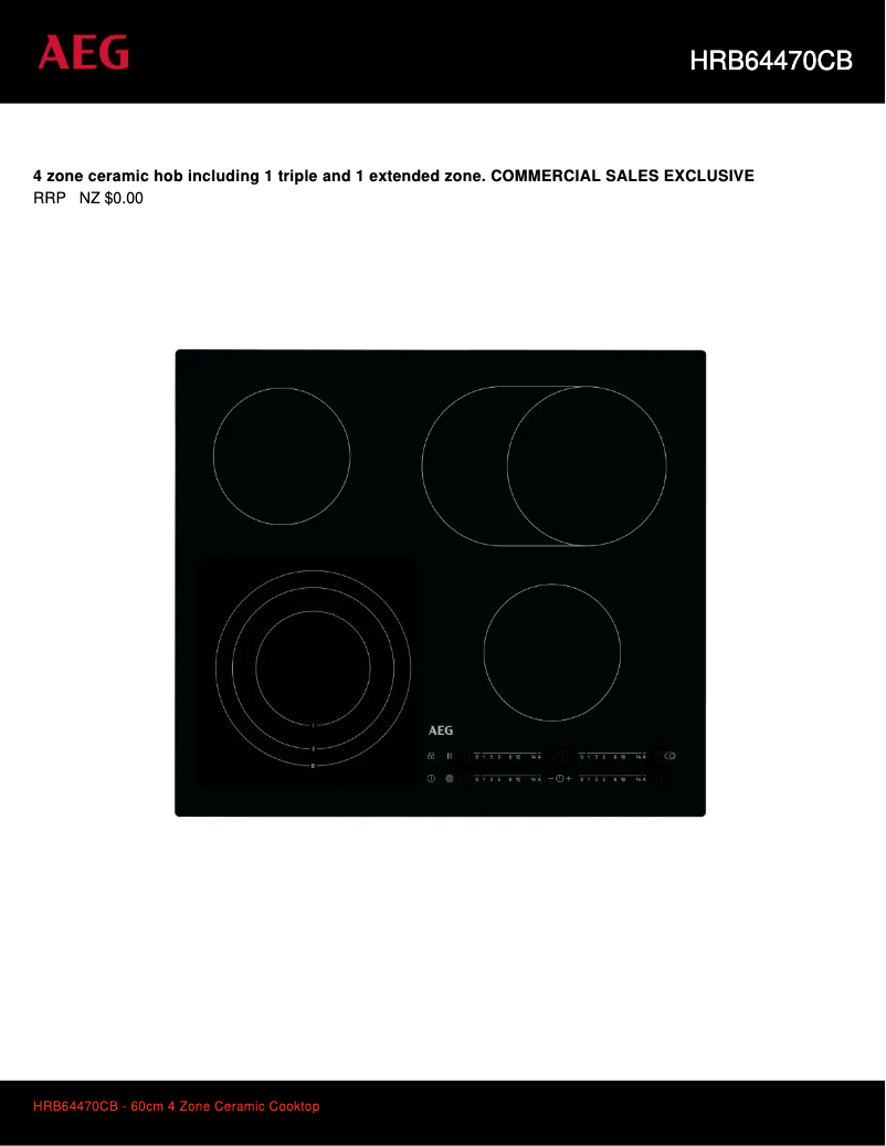 Image de la première page du manuel de l'appareil HRB64470CB