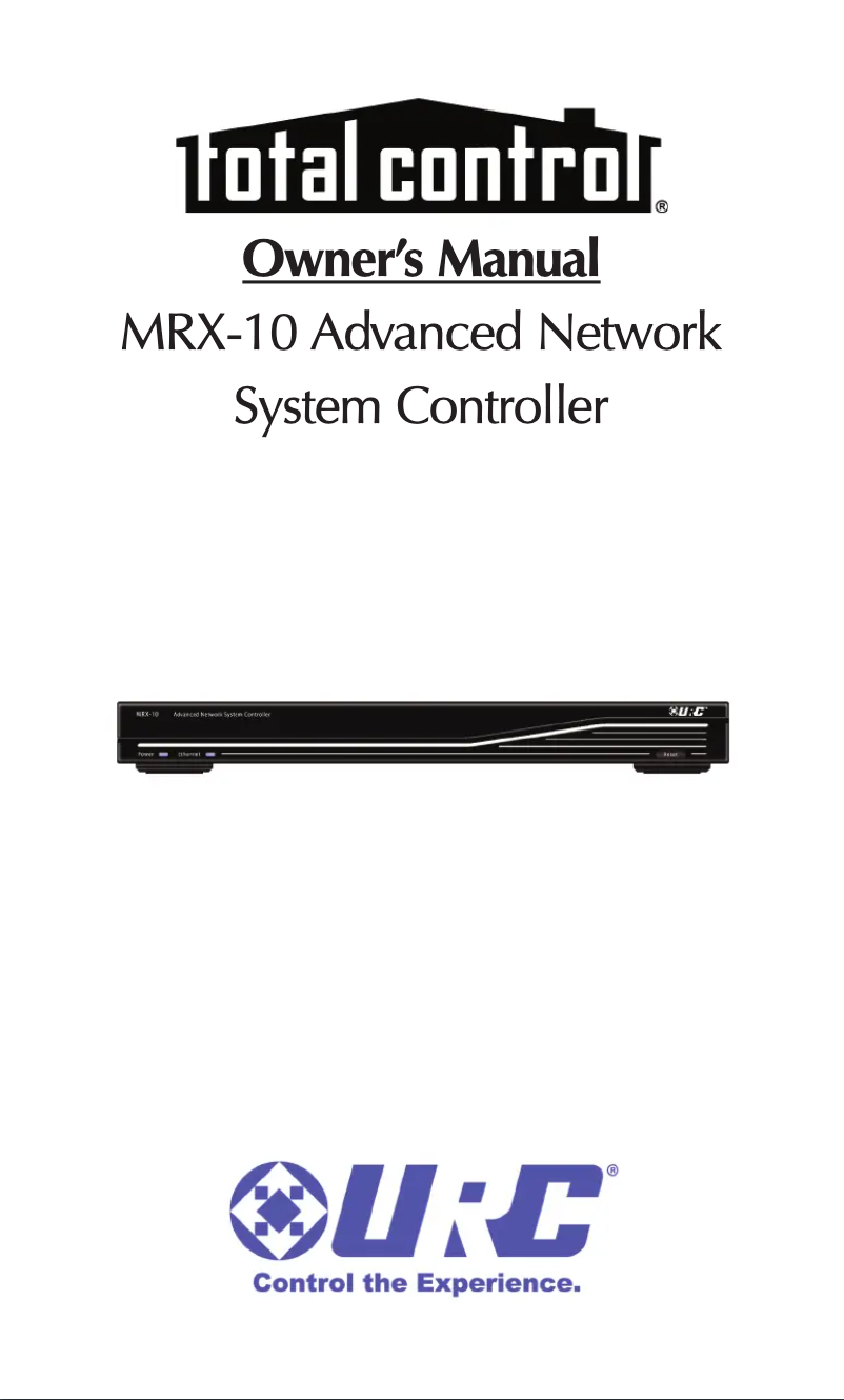 Page 1 de la notice Manuel utilisateur Universal Remote Control MRX-10