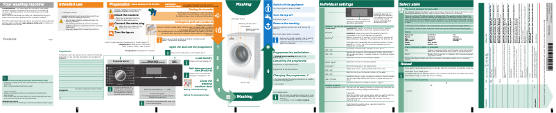 Page 1 de la notice Manuel d'utilisation et d'entretien Siemens WM14S7B2EU