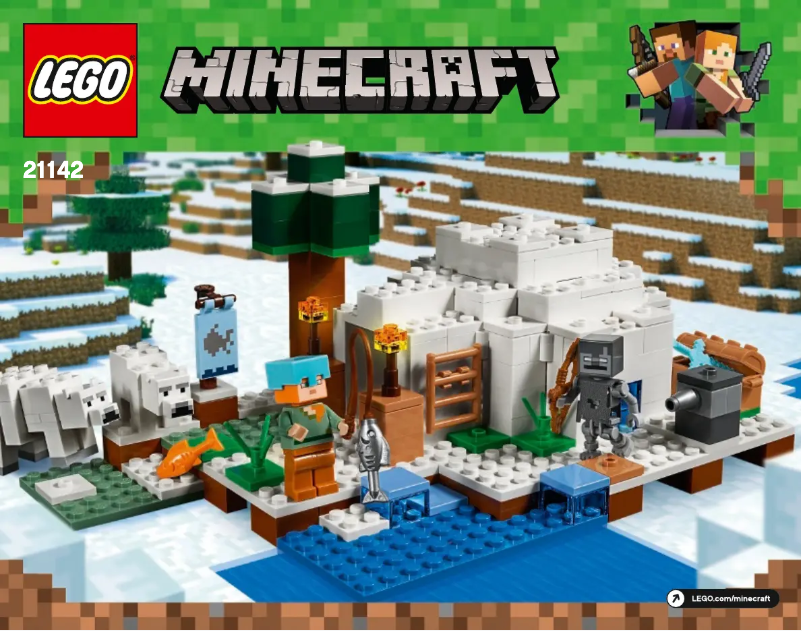 Page n°1 - Consignes visuelles Lego Minecraft 21142