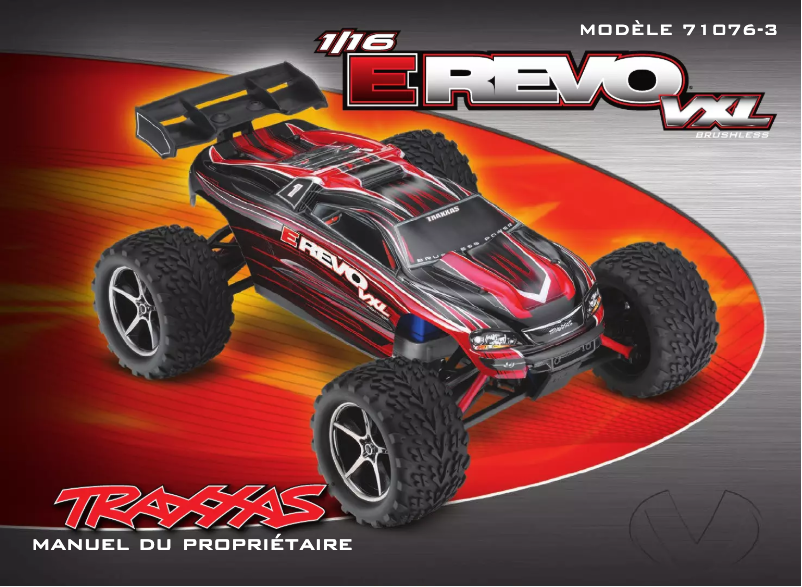 Page 1 de la notice Manuel utilisateur Traxxas E-Revo VXL