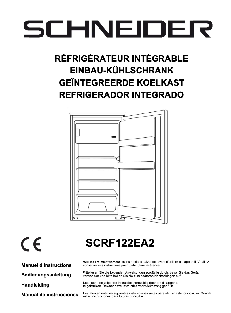 Page 1 de la notice Manuel utilisateur Schneider SCRF122EA2