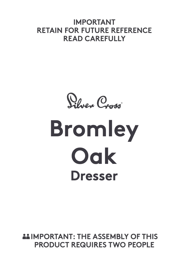 Página 1 del manual Manual de usuario Silver Cross Bromley Oak Dresser