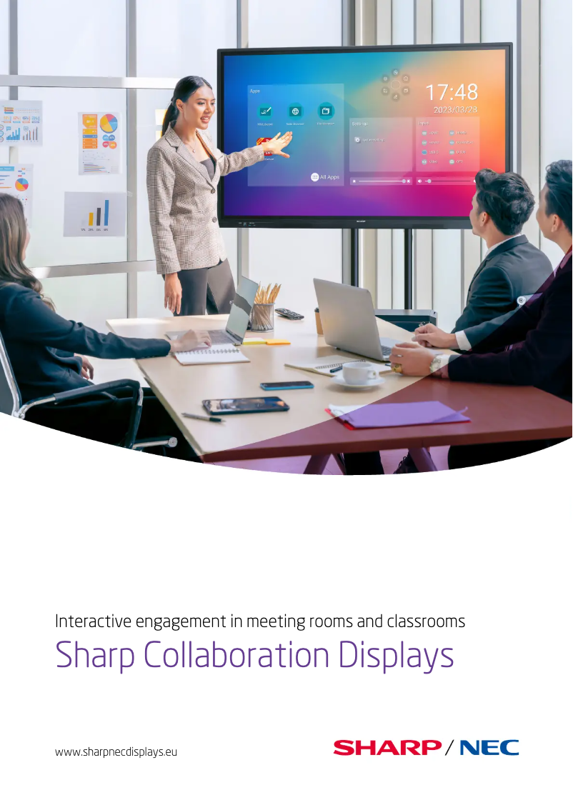 Page 1 de la notice Brochure Sharp PN-LC752