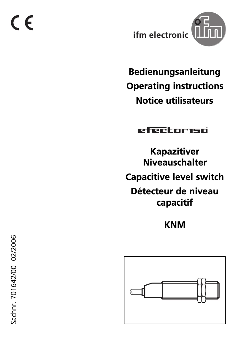 Page n°1 - Manuel utilisateur IFM KN5119
