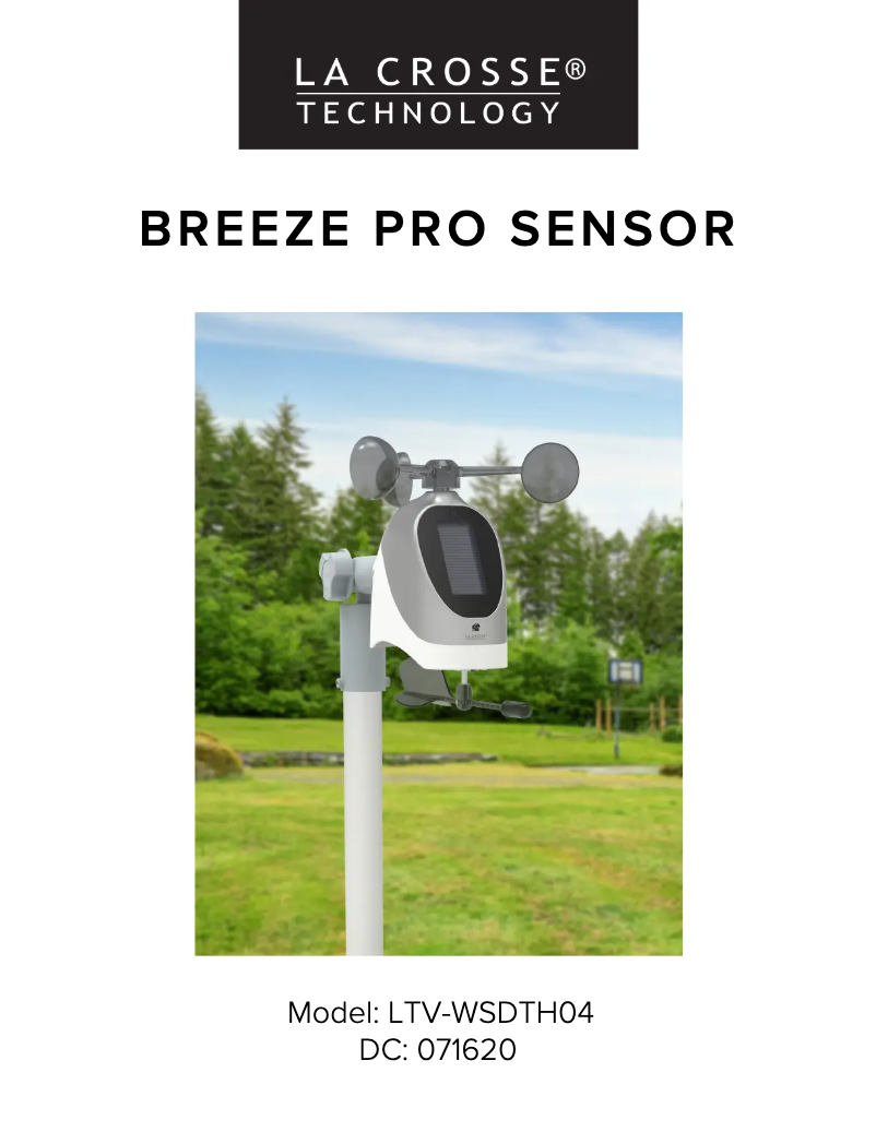 Page 1 de la notice Manuel utilisateur La Crosse Technology LTV-WSDTH04