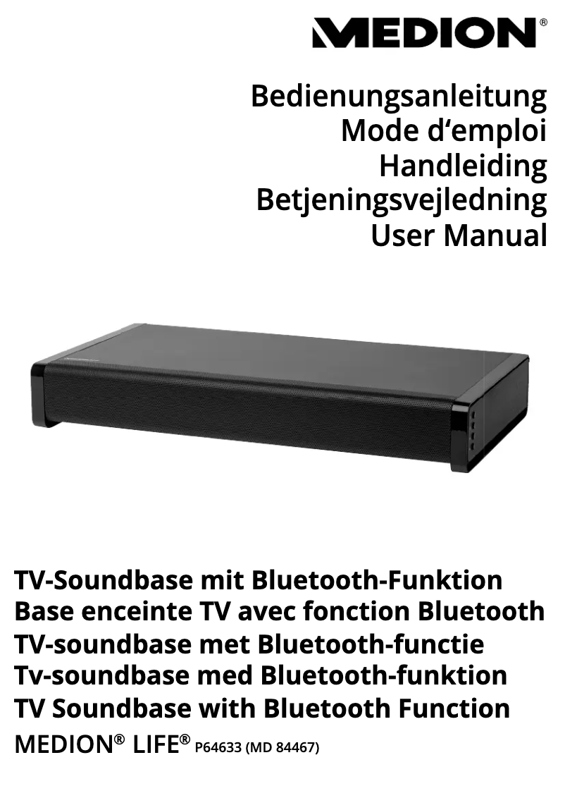 Image de la première page du manuel de l'appareil LIFE P64633 (MD 84467)