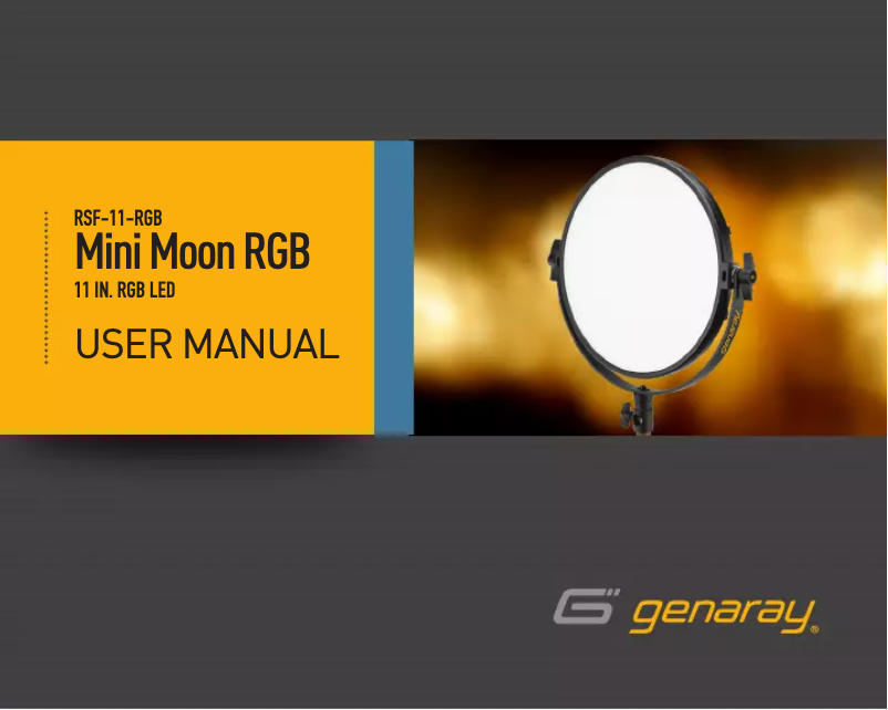 Page n°1 - Manuel utilisateur Genaray Mini Moon