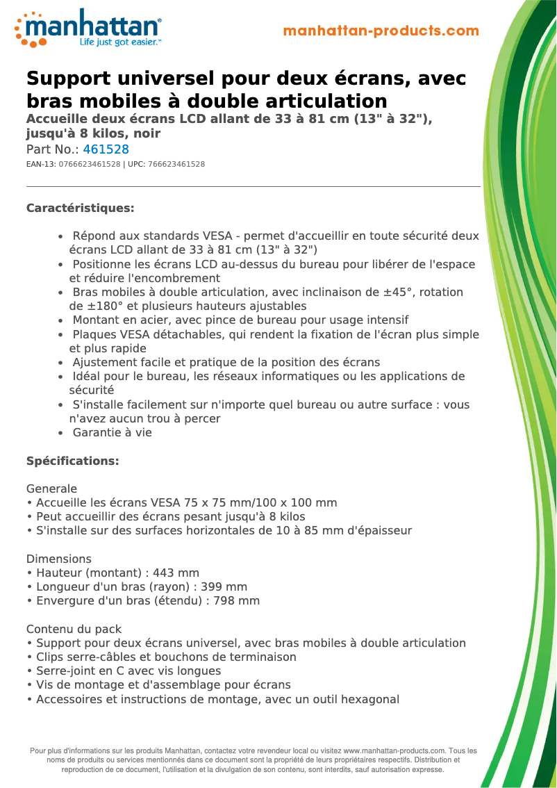 Image de la première page du manuel de l'appareil 461528