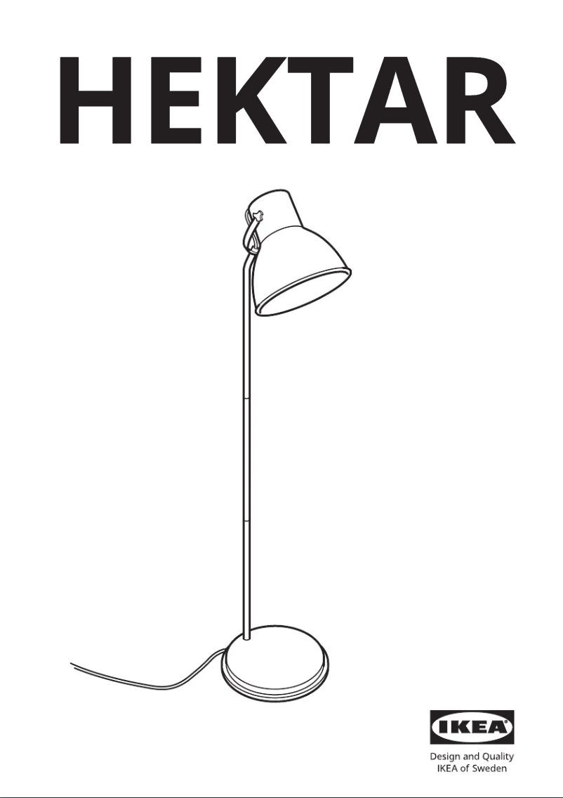 Página 1 del manual Manual de usuario Ikea HEKTAR 002.165.47