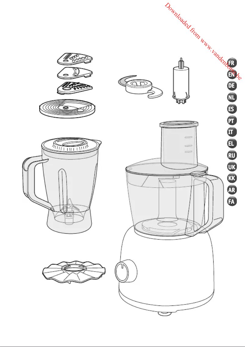 Page 1 de la notice Manuel utilisateur Moulinex Easy Force FP244110