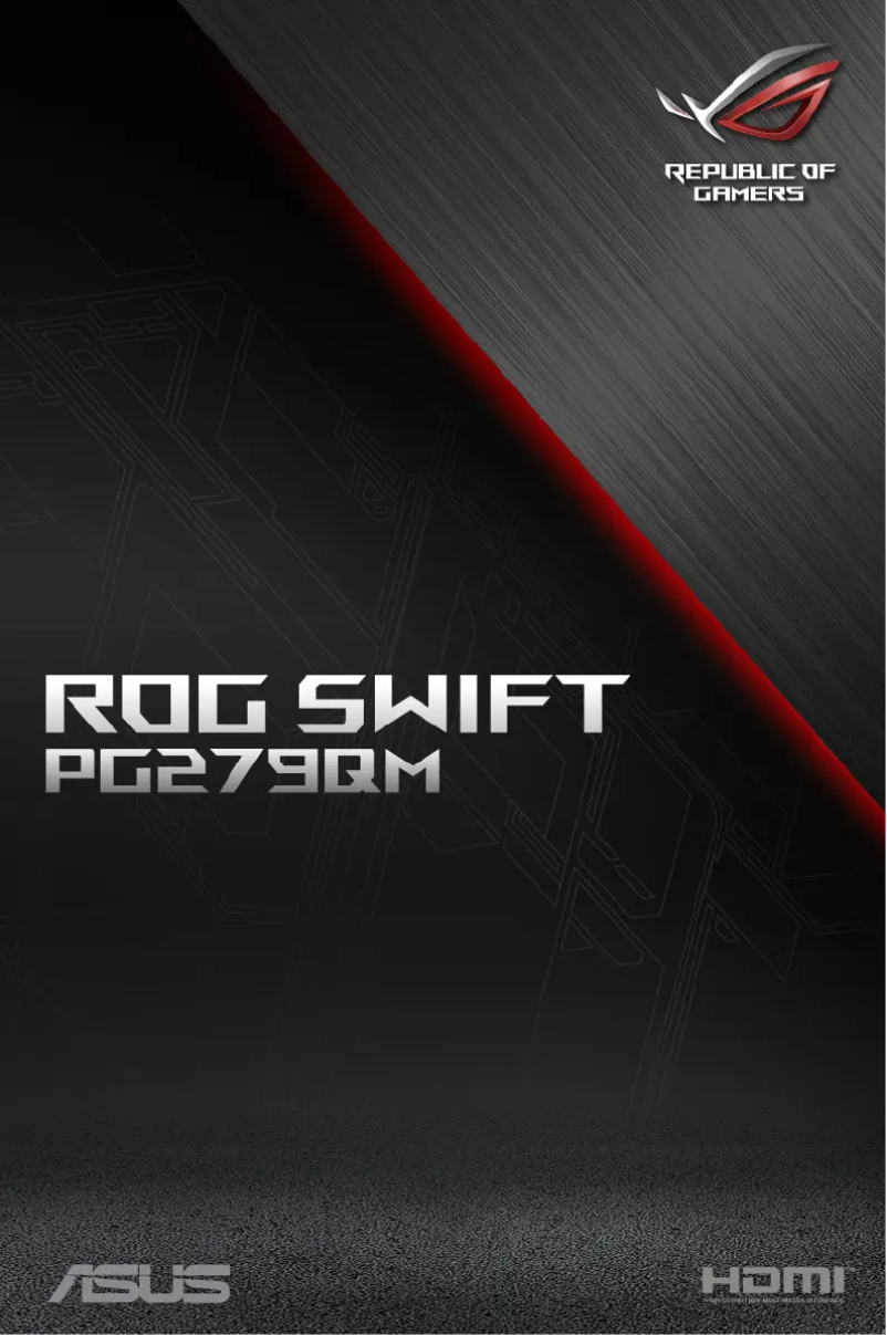 Page n°1 - Manuel utilisateur Asus ROG Swift PG279QM