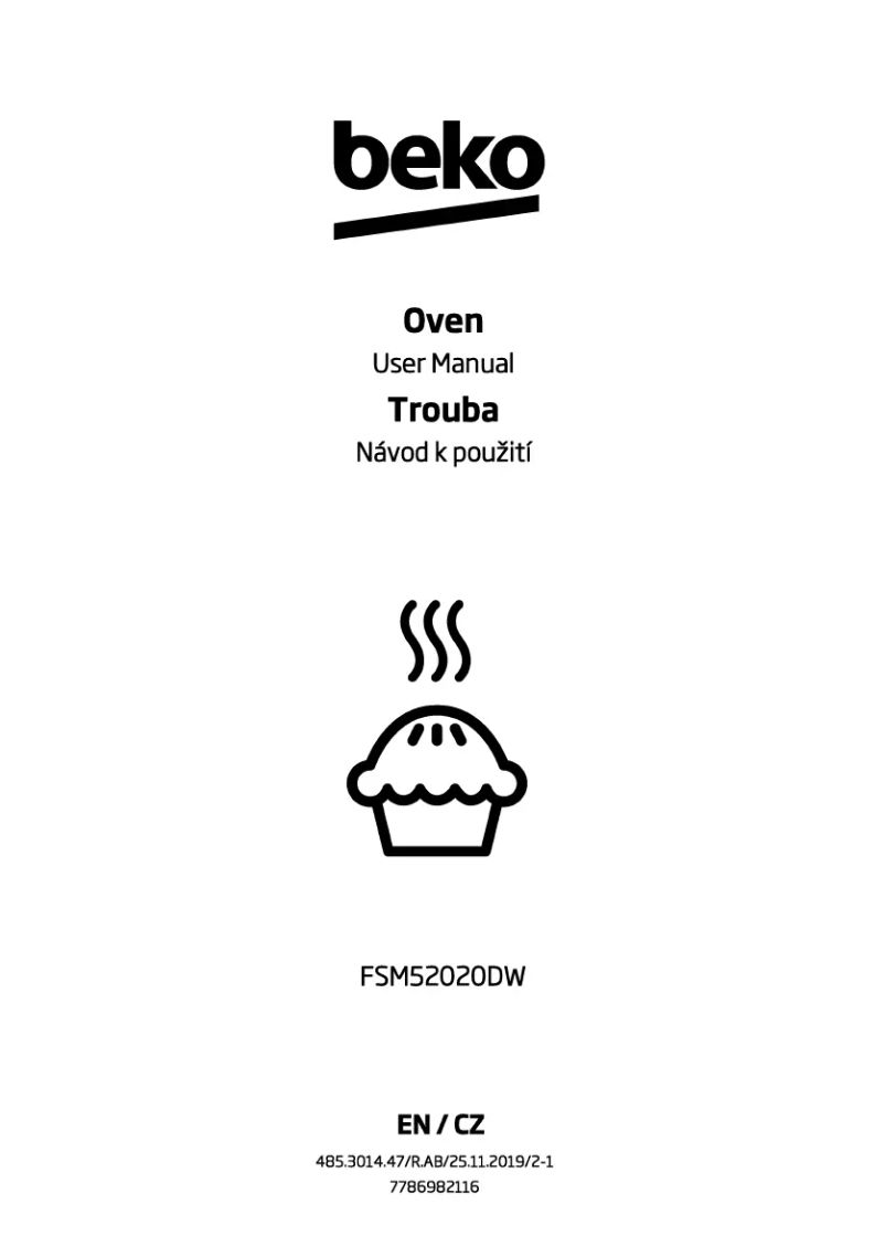 Page 1 de la notice Manuel utilisateur Beko FSM52020DW