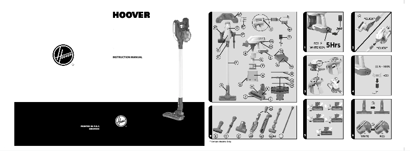 Page 1 de la notice Manuel utilisateur Hoover H-FREE 200 HF222UXL 001