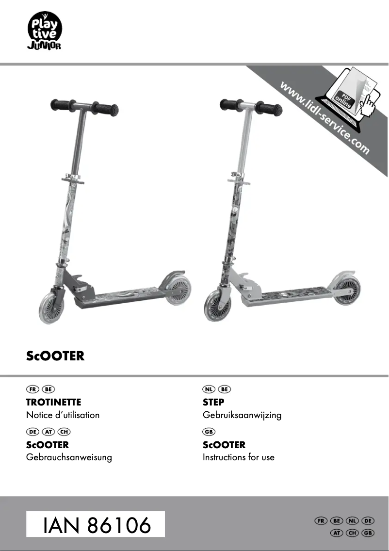 Image de la première page du manuel de l'appareil IAN 86106