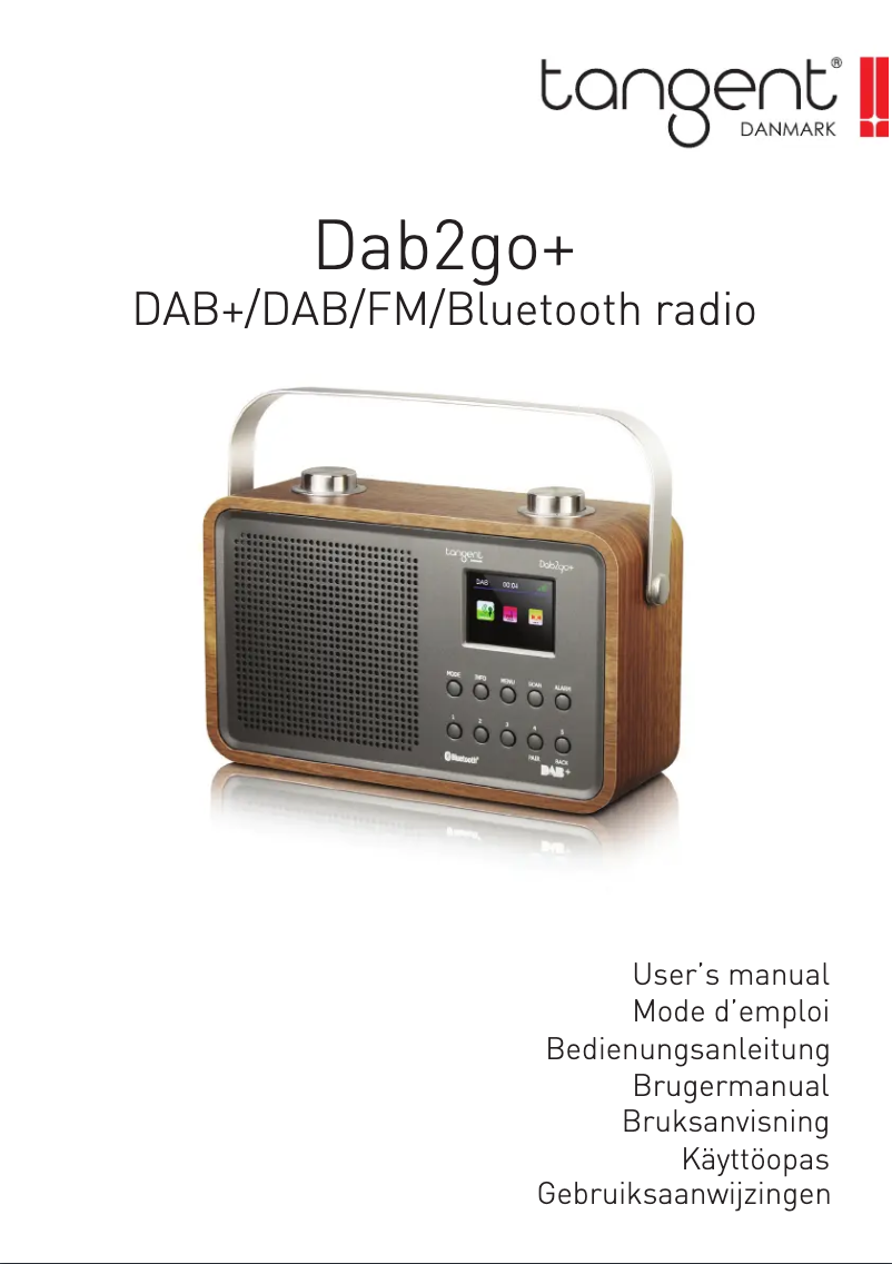 Page 1 de la notice Manuel utilisateur Tangent DAB2GO+