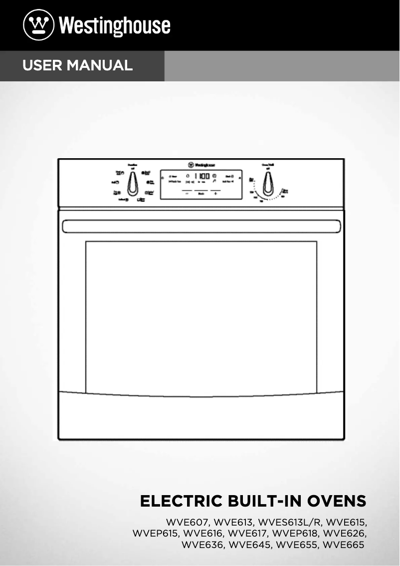 Page 1 de la notice Manuel utilisateur Westinghouse WVE626W