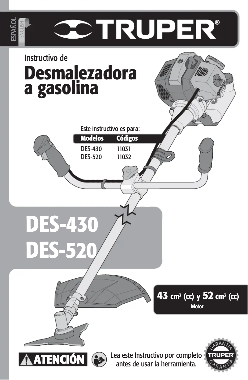 Page n°1 - Manuel utilisateur Truper DES-520