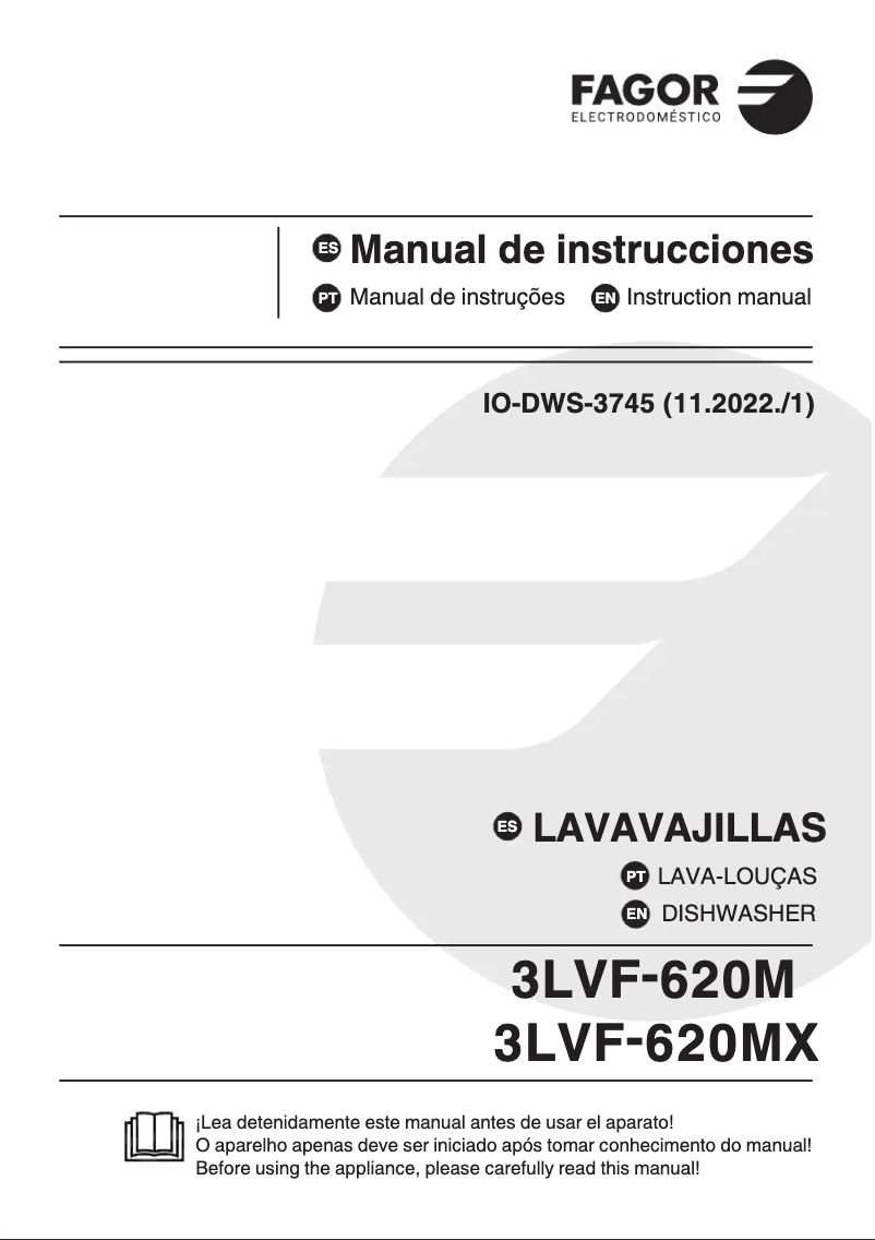 Página 1 del manual Manual de usuario Fagor 3LVF-620MX