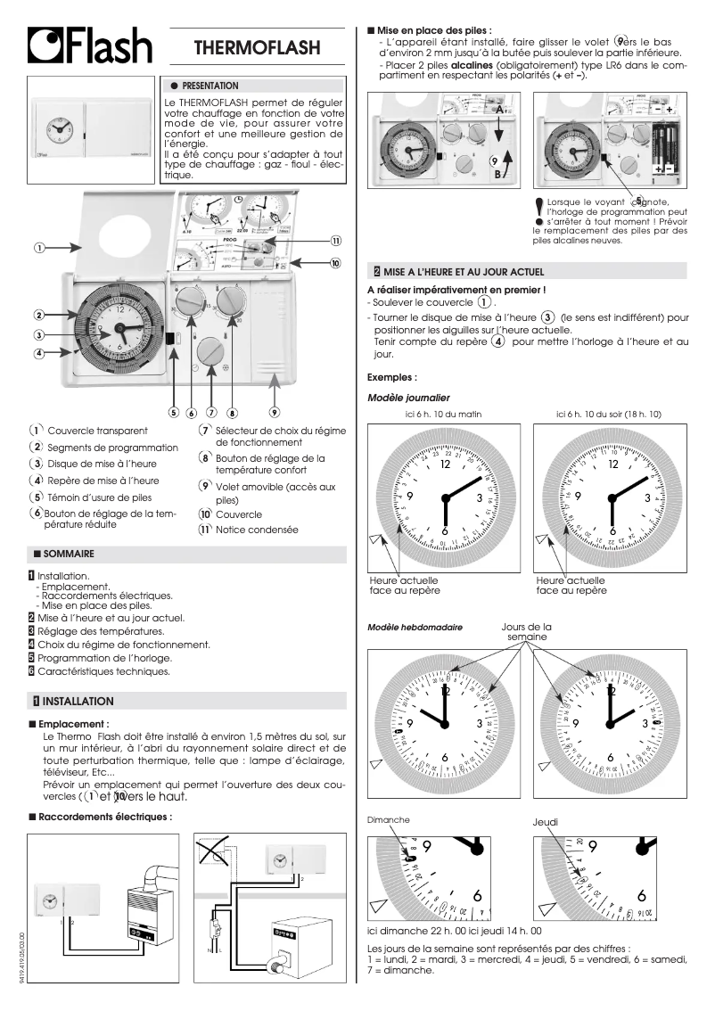 Image de la première page du manuel de l'appareil Thermoflash