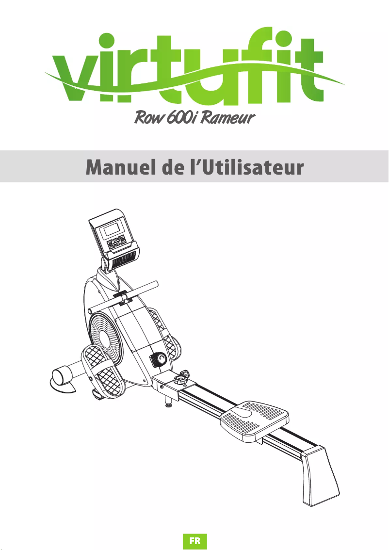 Página 1 del manual Manual de usuario VirtuFit Row 600i
