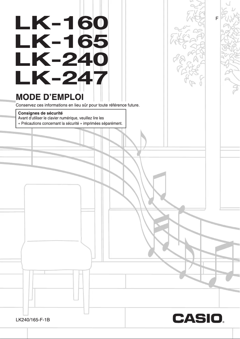 Page n°1 - Manuel utilisateur Casio LK-160
