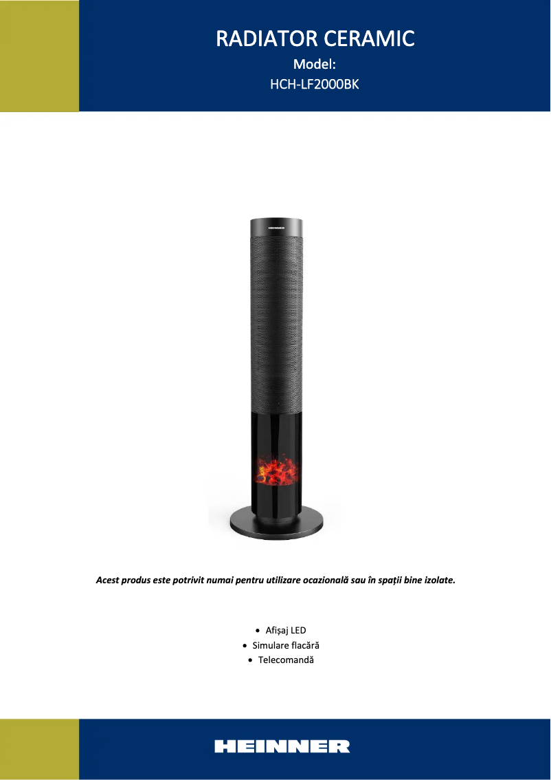 Image de la première page du manuel de l'appareil HCH-LF2000BK