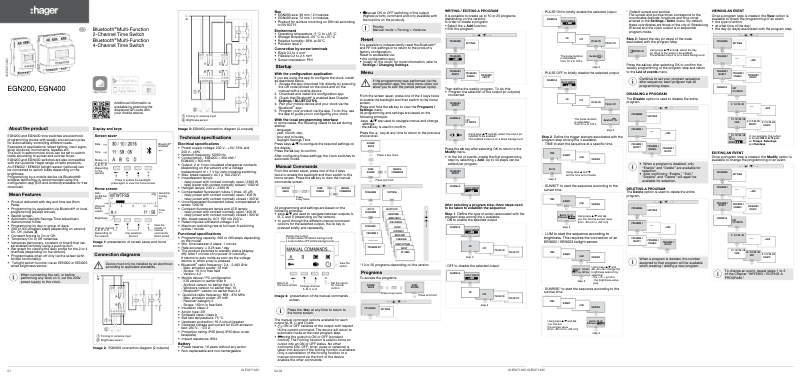 Image de la première page du manuel de l'appareil EGN200