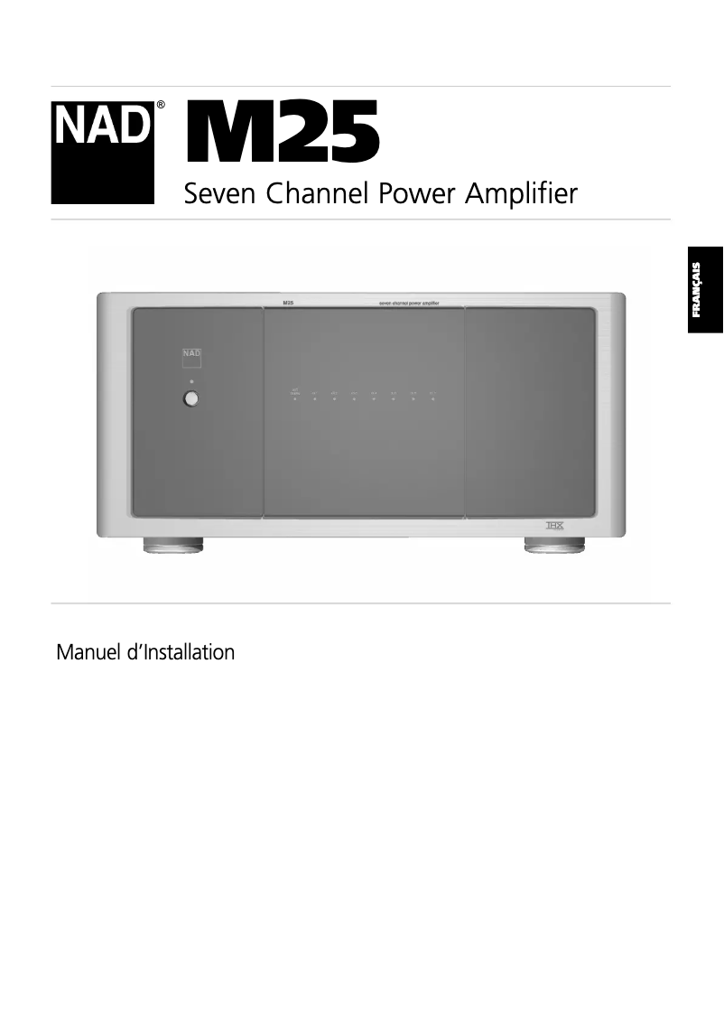 Page 1 de la notice Manuel utilisateur NAD M25