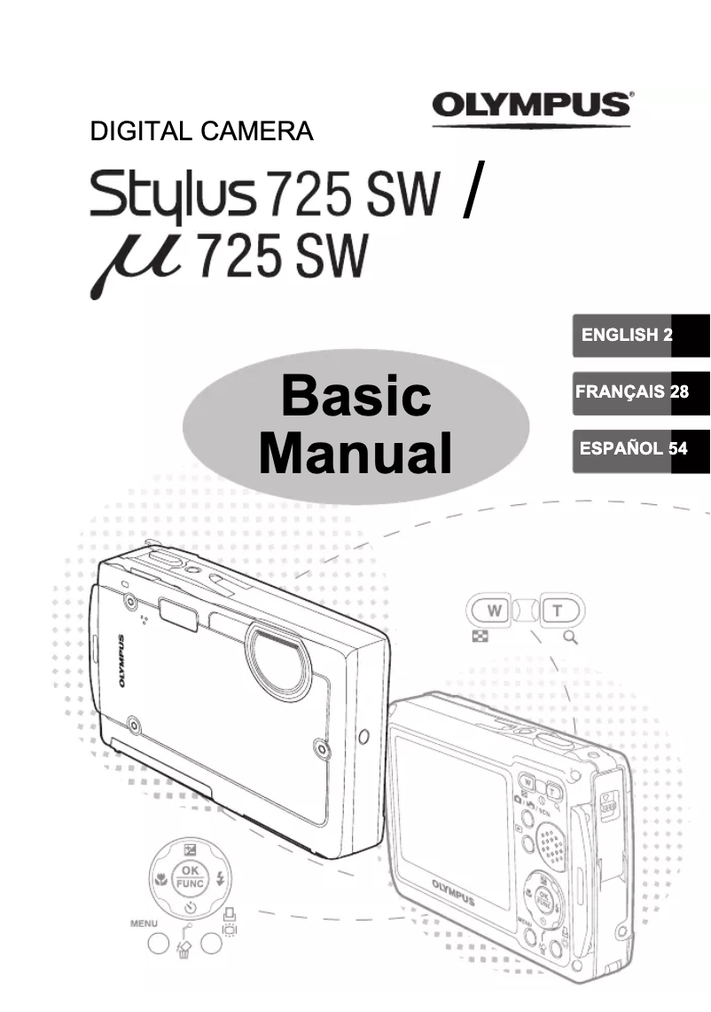 Page 1 de la notice Manuel utilisateur Olympus Stylus 725SW