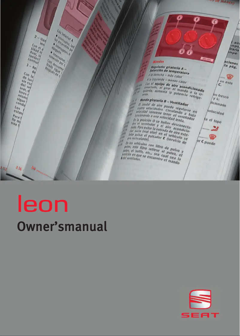 Page 1 de la notice Manuel utilisateur Seat Leon (2005)