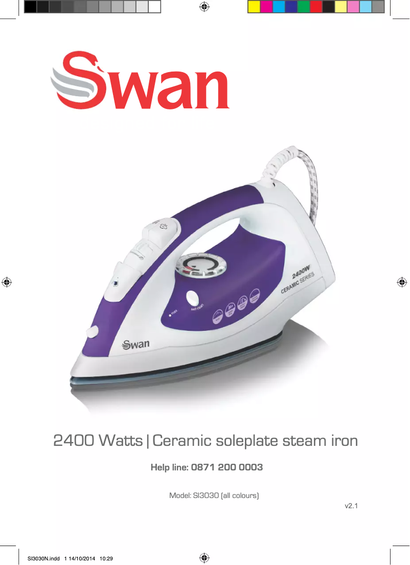 Image de la première page du manuel de l'appareil SI3030N