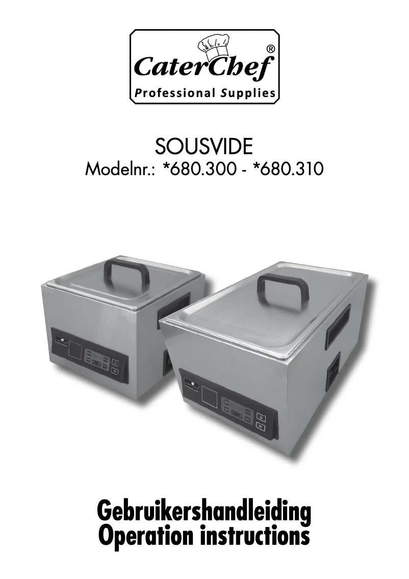 Image de la première page du manuel de l'appareil 680300