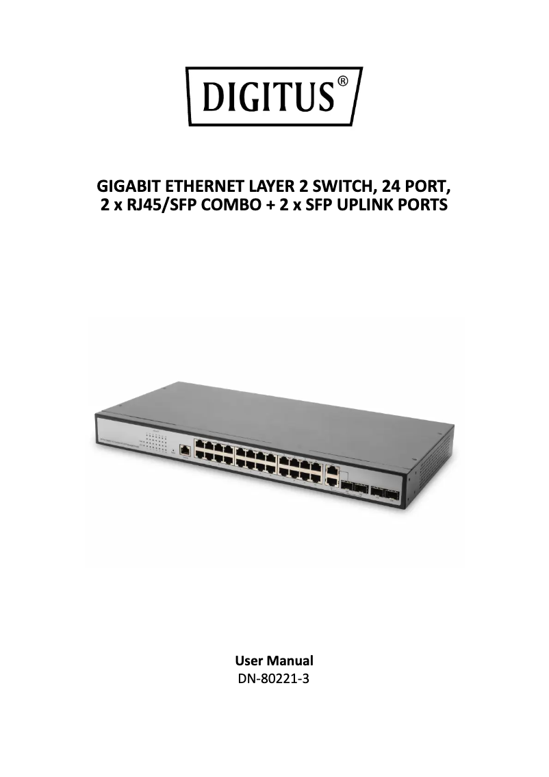 Page n°1 - Manuel utilisateur Digitus DN-80221-3