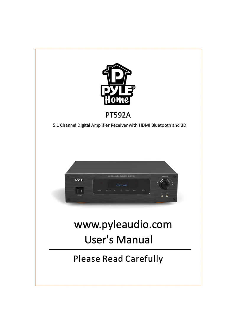 Image de la première page du manuel de l'appareil PT592A