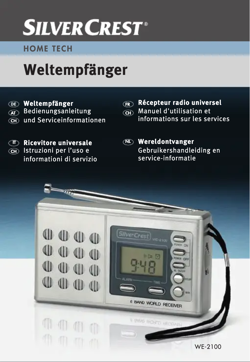 Image de la première page du manuel de l'appareil WE-2100