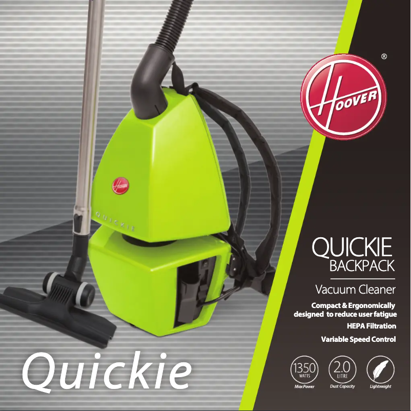 Page 1 de la notice Manuel utilisateur Hoover Heritage 5700 Quickpick