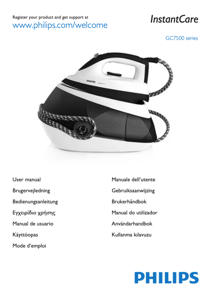 Image de la première page du manuel de l'appareil InstantCare GC7500