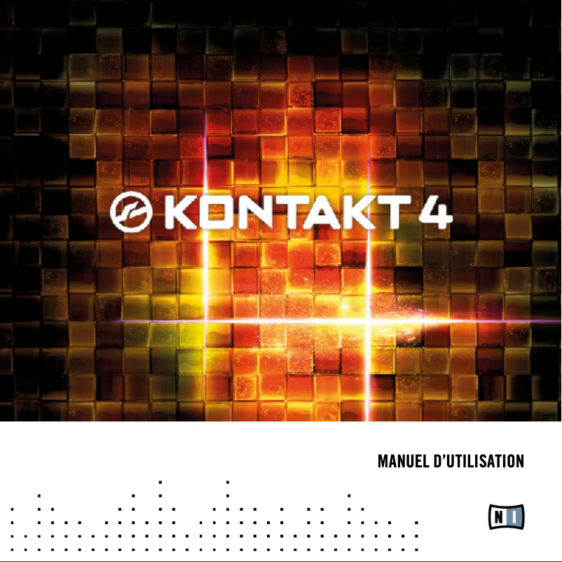 Image de la première page du manuel de l'appareil Kontakt 4